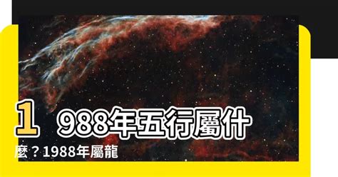 1988年屬|【1988 什麼龍】1988 年五行屬什麼龍？你的命運、姻緣等你來解。